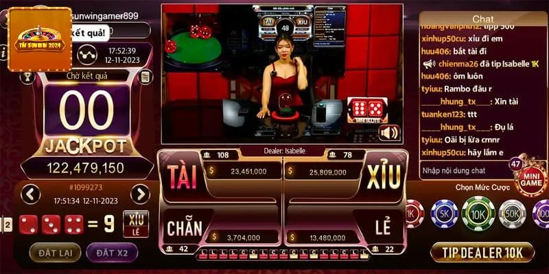 Live tài xỉu là siêu phẩm có tỷ lệ chiến thắng cực cao lên tới 50%